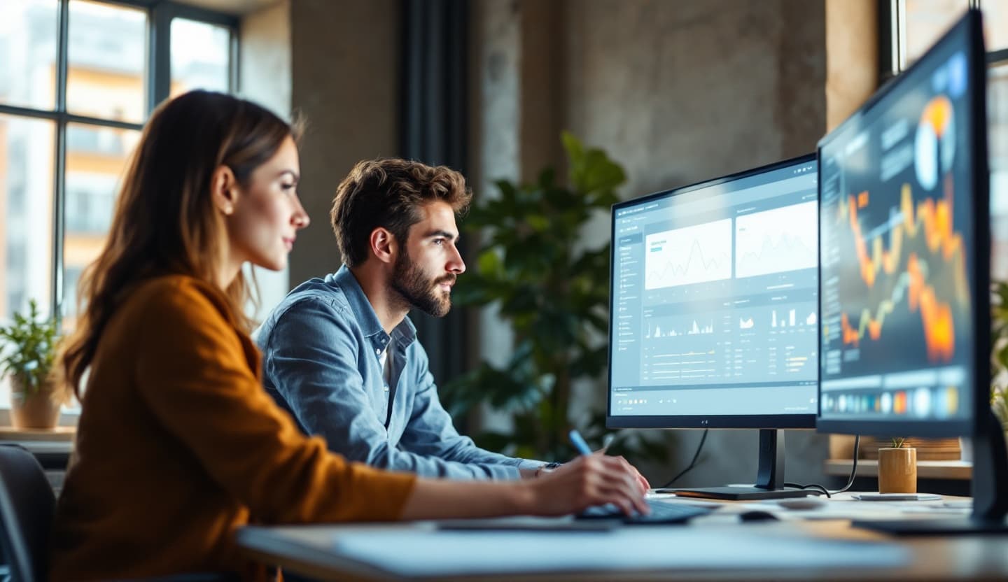 Team multidisciplinare al lavoro su strategia, design e sviluppo
