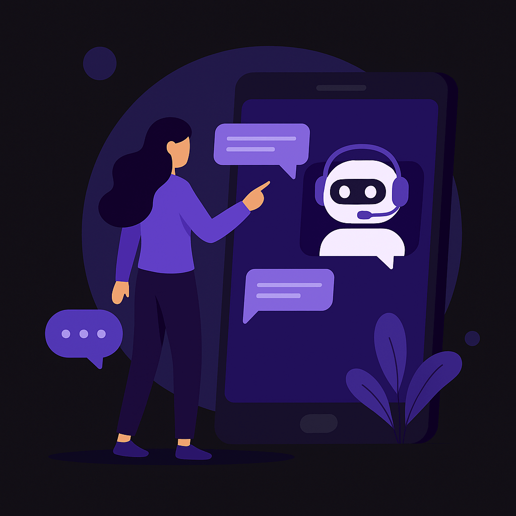 Demo di un chatbot AI in azione